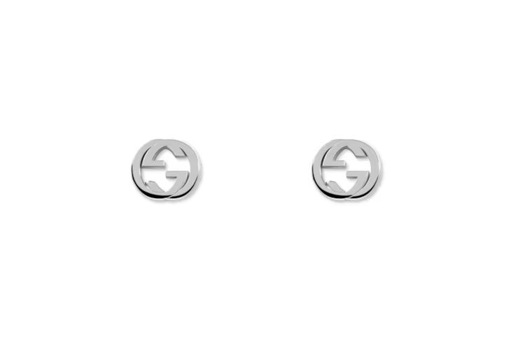 Silver interlocking G earrings | Gucci (US)