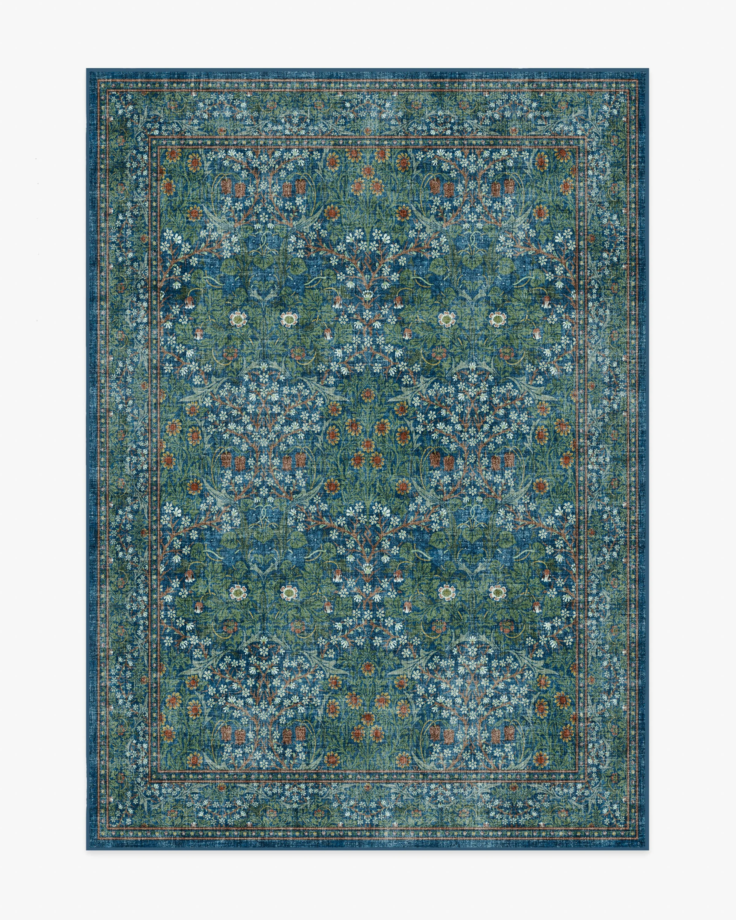 Blackthorn Navy Rug by Morris & Co. | Ruggable US | Ruggable