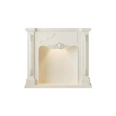 White Manufactured Wood Freestanding Fireplace | Wayfair North America