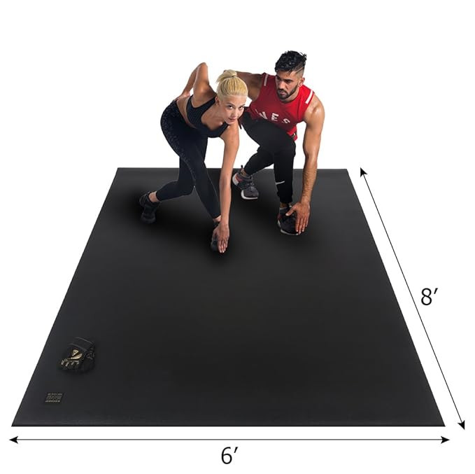 Gxmmat Large Exercise Mat 8'x6'x7mm Ultra Durable,Non-Slip,Thick Fitness Mat for Home Gym Floorin... | Amazon (CA)