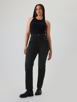 High Rise Studded '90s Straight Jeans | Gap (US)