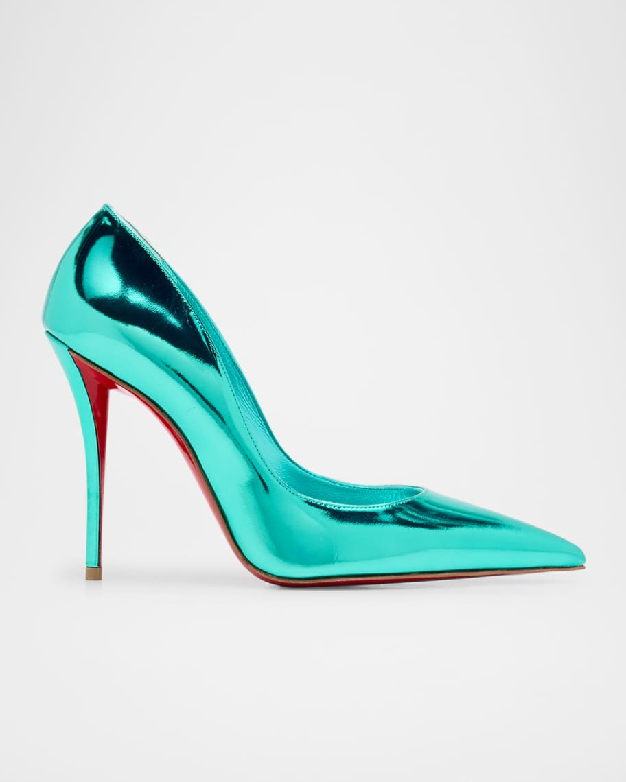 Miss Z Mirror Red Sole Pumps | Neiman Marcus