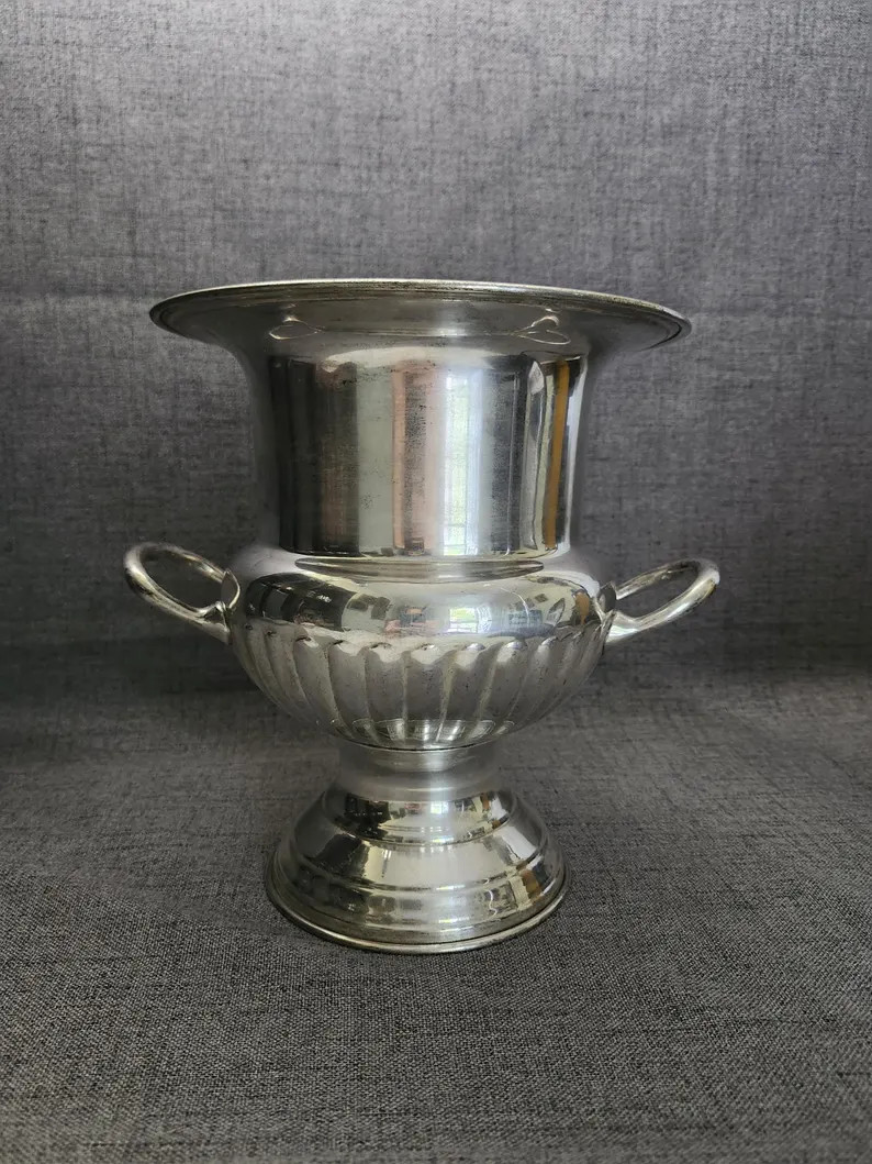 Vintage Silver-Plated Champagne Bucket-Made in India- | Etsy (Global)