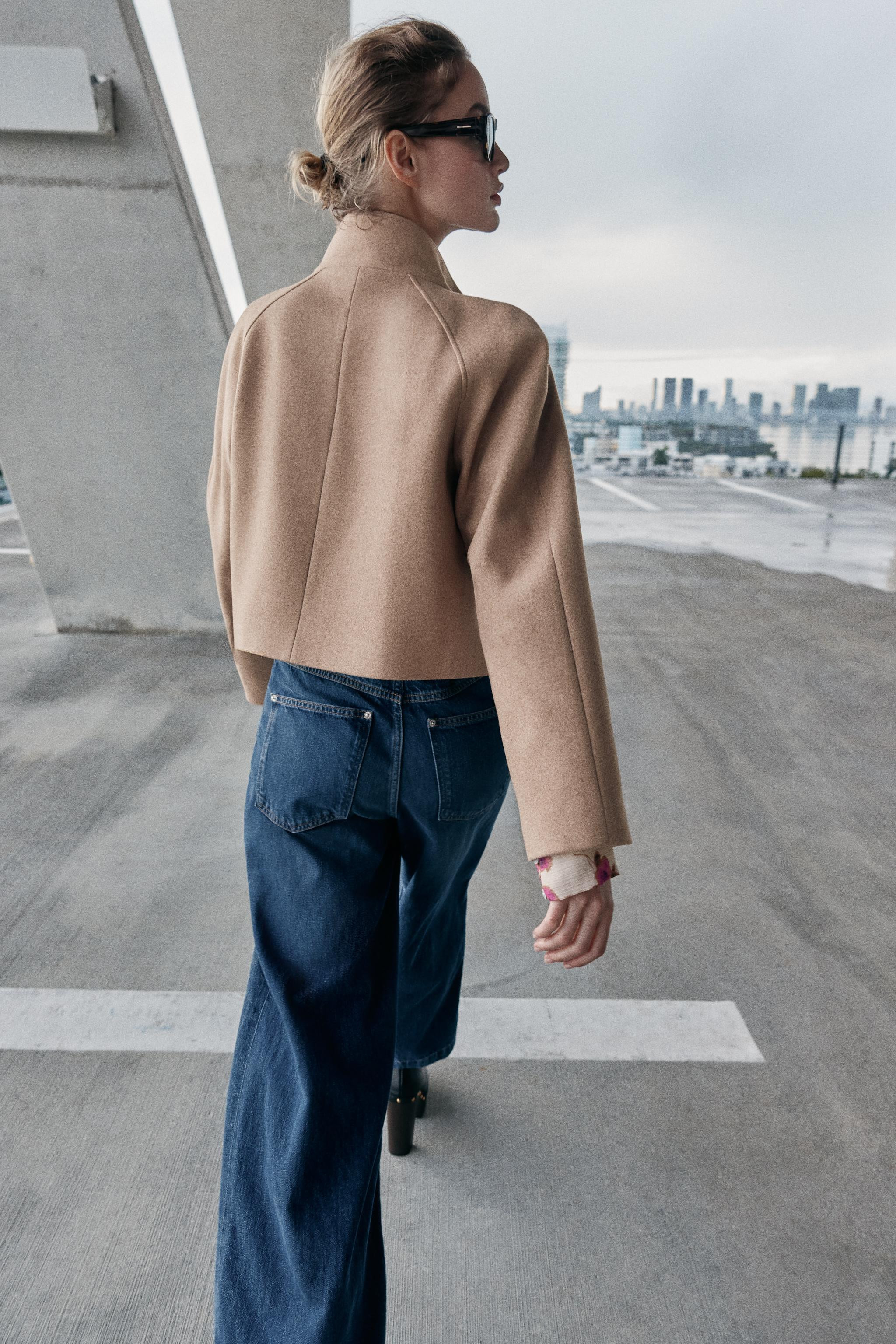 SHORT HIGH COLLAR JACKET | Zara US