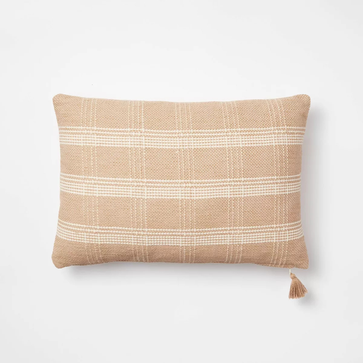 Woven Plaid Throw Pillow with Tassel Zipper - Threshold™ designed with Studio McGee | Target