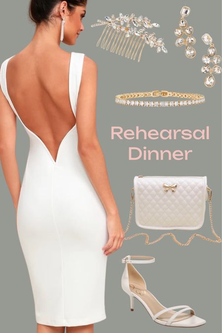 Rehearsal dinner outfit for the bride to be.

#whitedress #summerdress #wedding #bride #whitepurse

#LTKSeasonal #LTKstyletip #LTKwedding