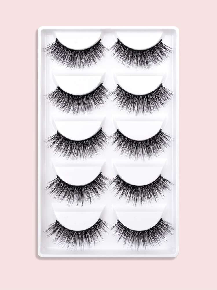 5pairs Volumized False Eyelashes | SHEIN