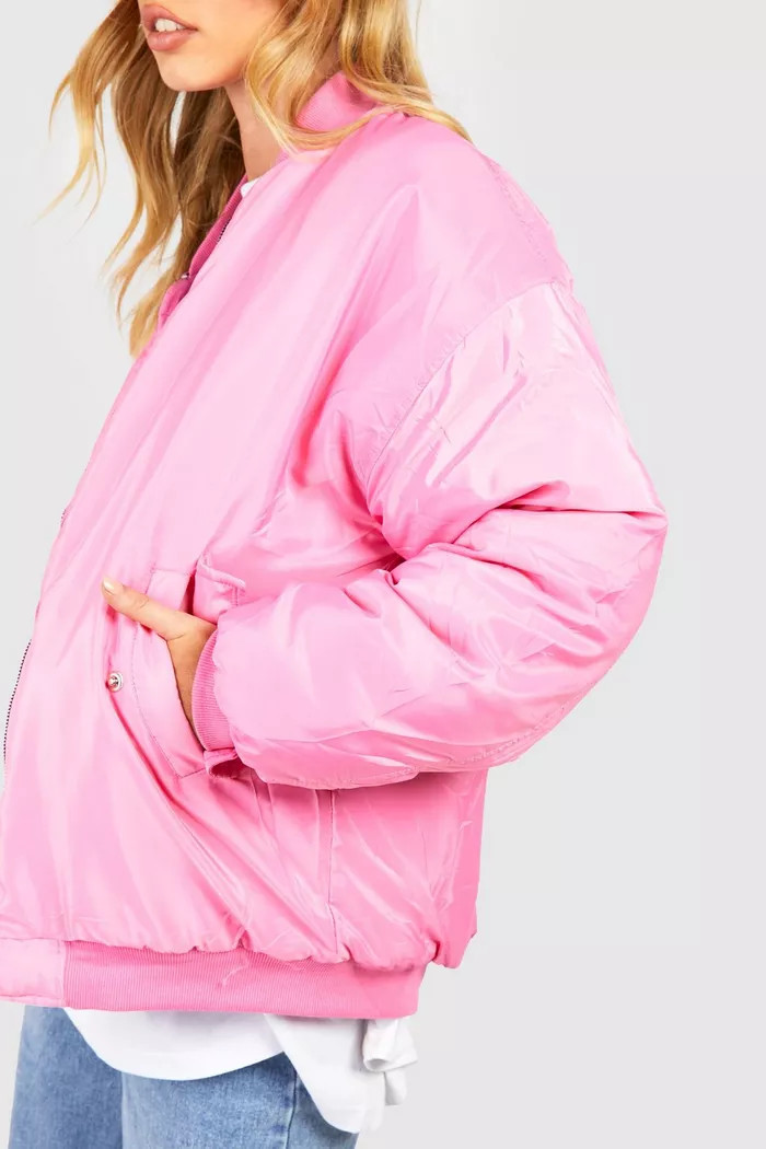Oversized Bomber Jacket | Boohoo.com (UK & IE)