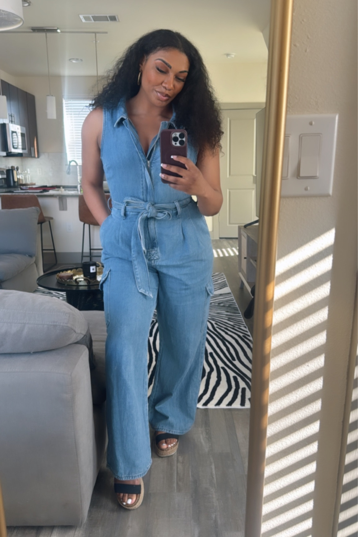 Happy Sunday 🩵 #ootd #bluejean #casual #seasonal