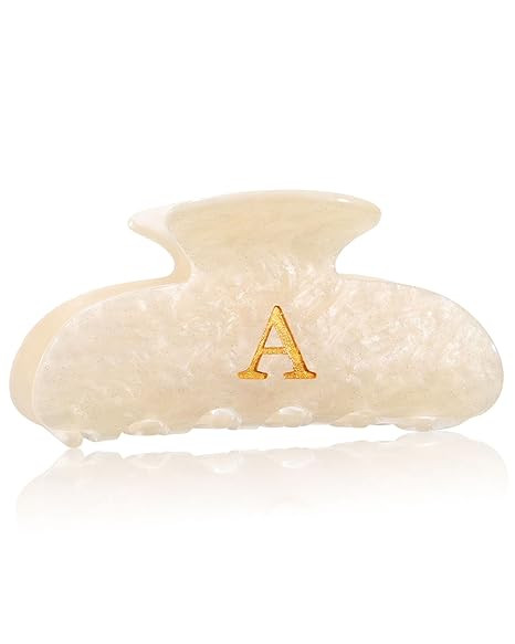 HAIMEIKANG Acrylic Letter Hair Clips For Women - Initial Cute Hair Claw Clips for Bridal Monogram... | Amazon (US)