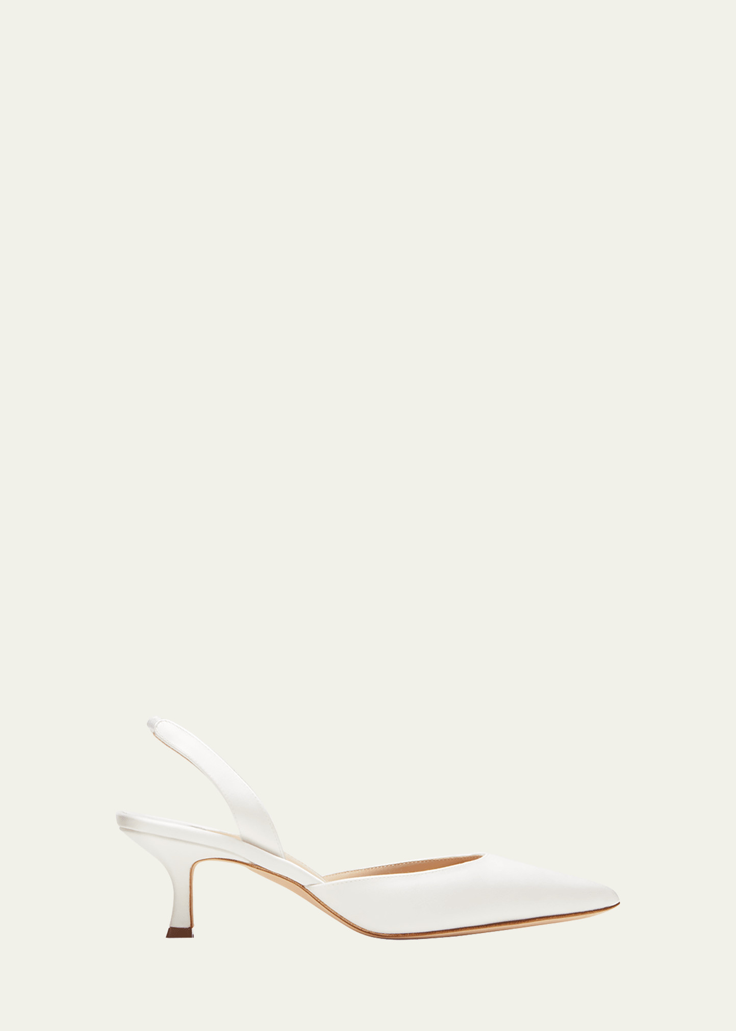 Manolo Blahnik Carolyne Kitten-Heel Halter Pumps | Bergdorf Goodman