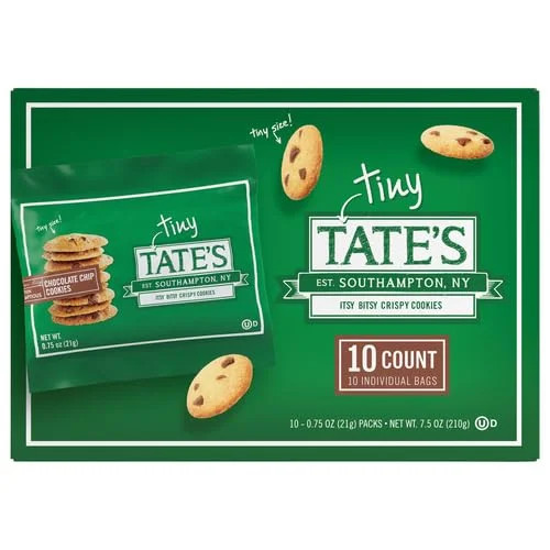 Tate's Bake Shop Tiny Chocolate Chip Cookies, 10 Snack Packs | Walmart (US)