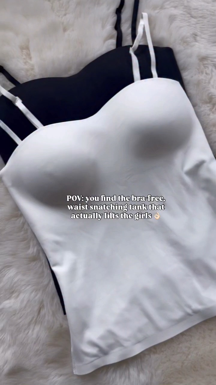 Love these bra free tanks that lift the girls and snatch the waist! You will reach for these on the daily! 🔥 

I grabbed size xs. 

Amazon find, Amazon haul, Amazon fashion finds, Amazon favorite, Amazon style, Amazon tryon, Amazon must have, Amazon tank, built in bra top, going out top

#amazonfashion #amazonfavorites #amazonstyle #builtinbra #basics