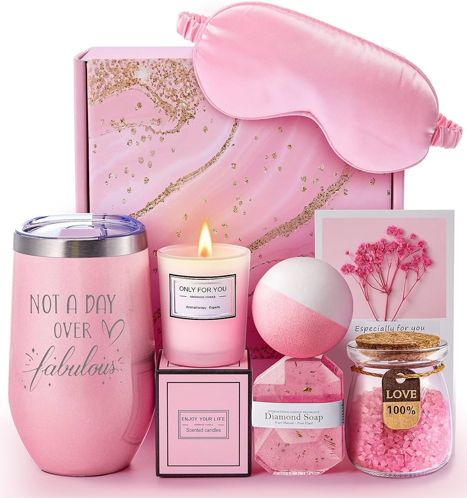 Gifts for Women, Unique Spa Gift Basket Set for Mothers Day, Valentines Day - Christmas Gifts for... | Amazon (US)