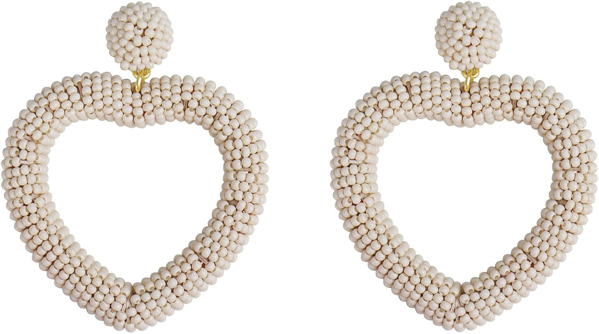 Valentines Day Earring Rhinestone Heart Earrings for Women Valentines Earring Pink Heart Dangle E... | Amazon (US)