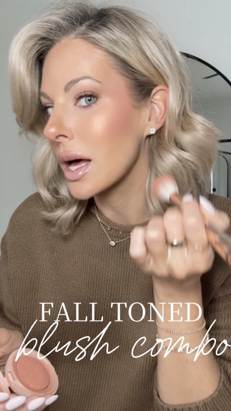 Fall tones, but make them peachy brown 🍑🤎 I’m loving this blush combo for fall—it pulls more brownie-peach and gives the prettiest warm flush without feeling too pink.

And paired with this budget-friendly Target sweater?! Such an easy, cozy fall look that feels pulled together without trying too hard. This color combo is going to be on repeat for me all season. 🍂

Everything is linked here on LTK! @Target @Sephora @ulta