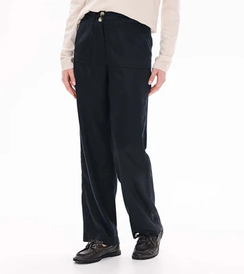 Women's Tencel Wide Leg Pants - Black | Hatley