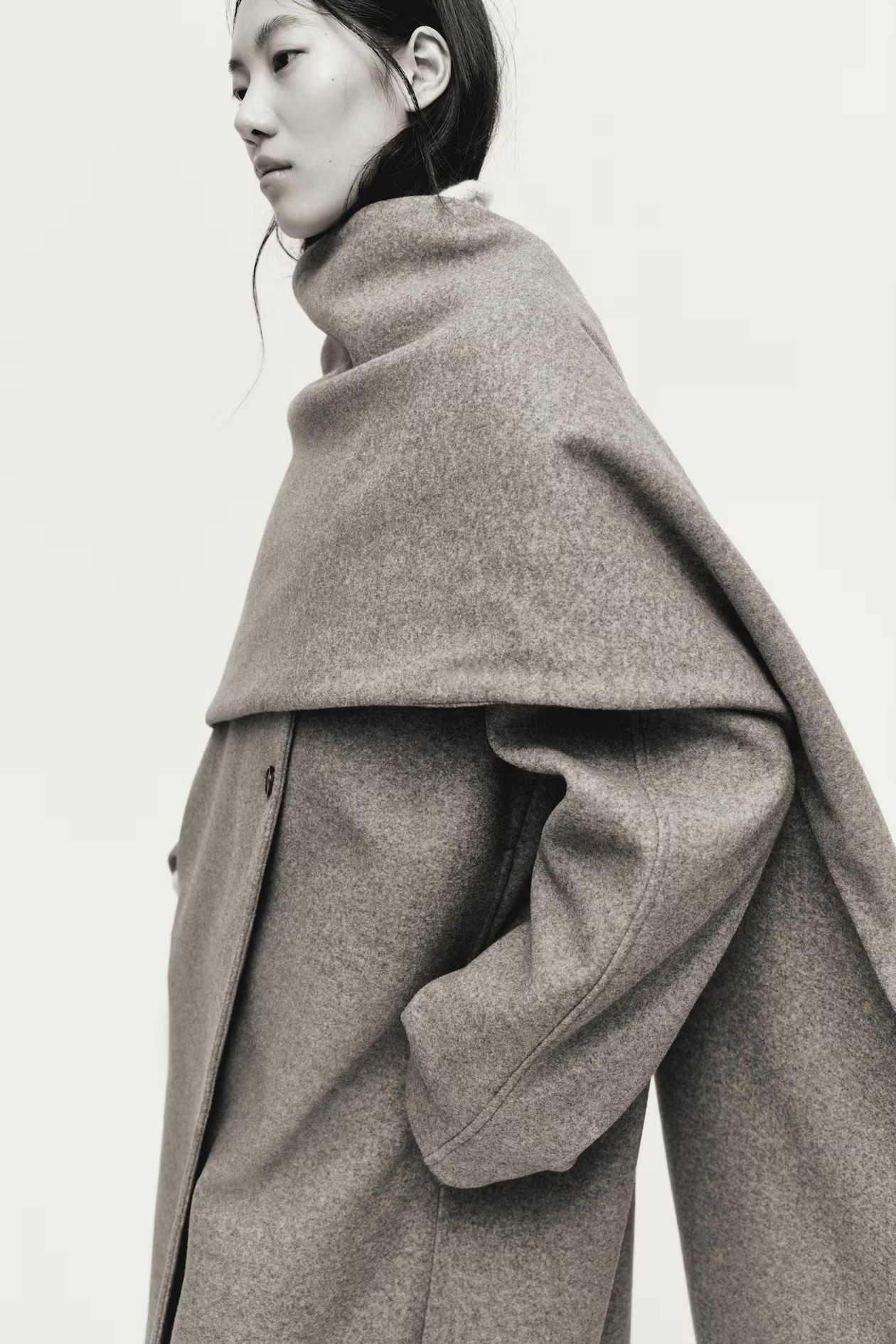 Scarf-Detail Coat | H&M (US + CA)