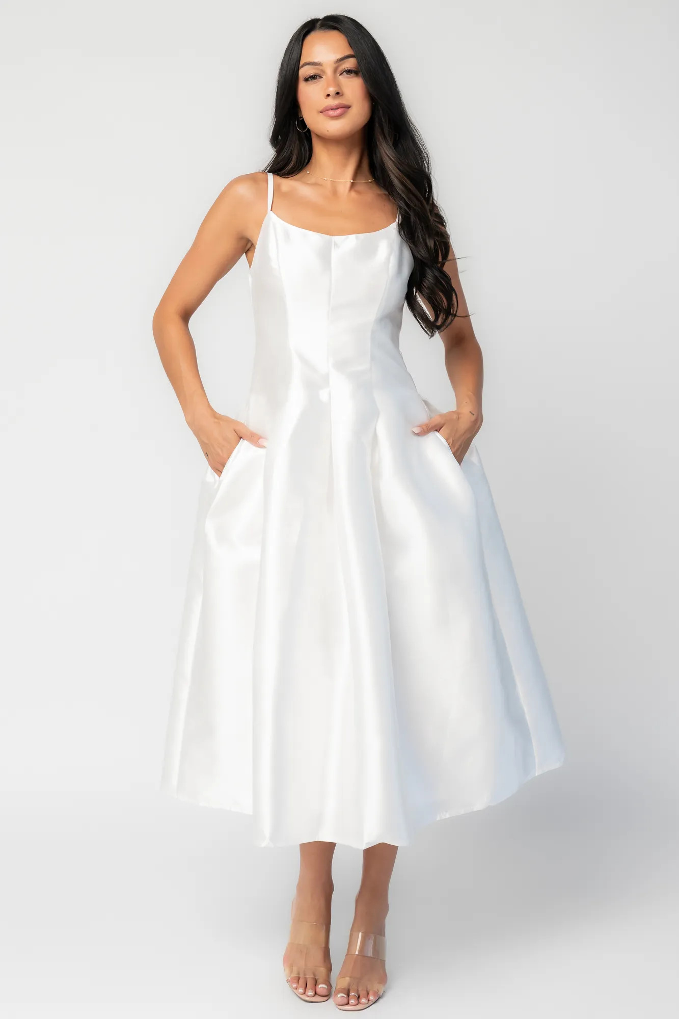 Jacqueline Midi Dress | Off White | Baltic Born