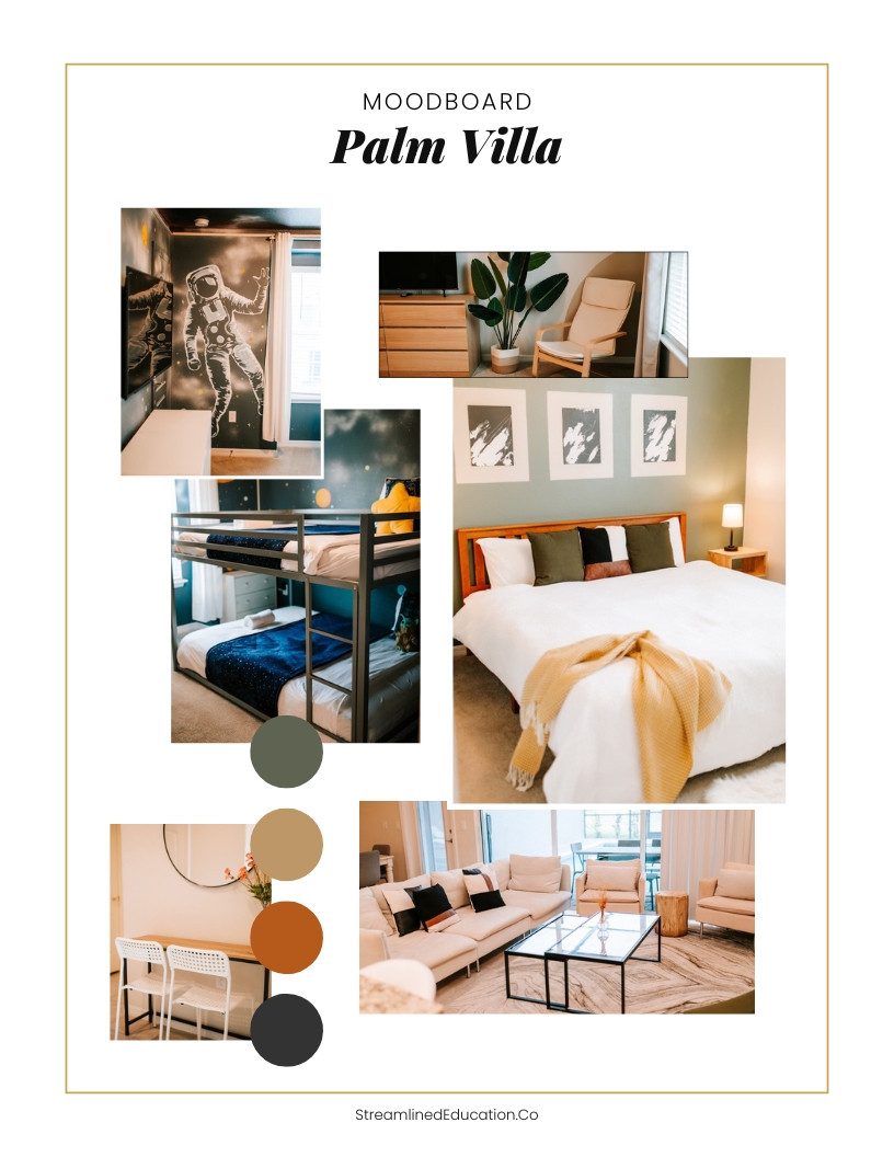 Palm Villa: bright, coastal, and built to book solid all summer. Full design board linked. #LTKhome 

 #LTKHome