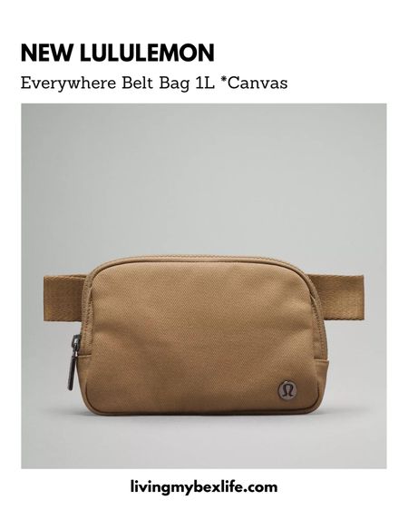 New lululemon belt bag in canvas 

ebb, lulu bag, everywhere belt bag, lulu belt bag, fanny pack, lululemon crossbody

#LTKtravel #LTKfitness #LTKitbag