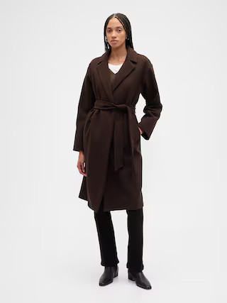 Relaxed Wrap Coat | Gap Factory