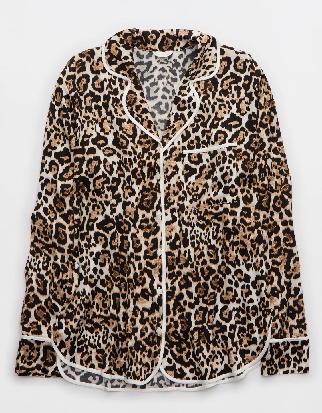 Aerie Off-Duty Satin Shirt | American Eagle Outfitters (US & CA)