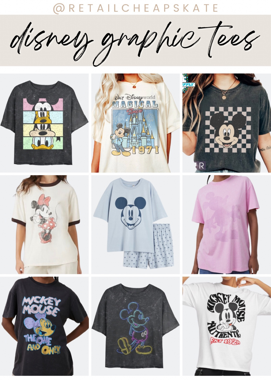 Disney deals graphic tees