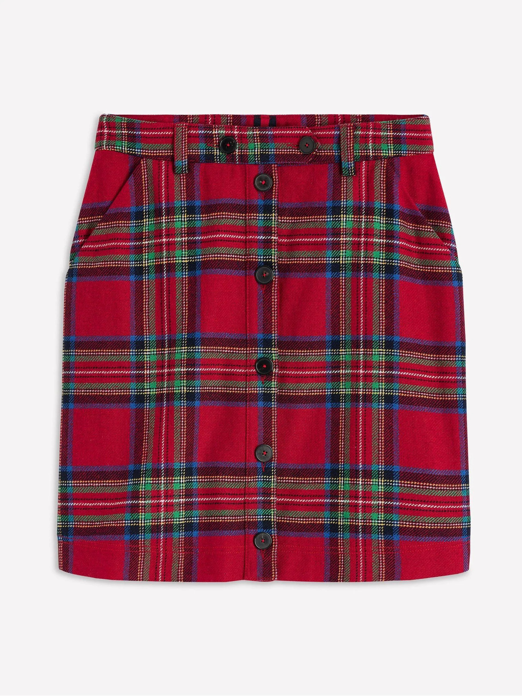 Boden Boden Red Cecelia Wool Skirt | Next US