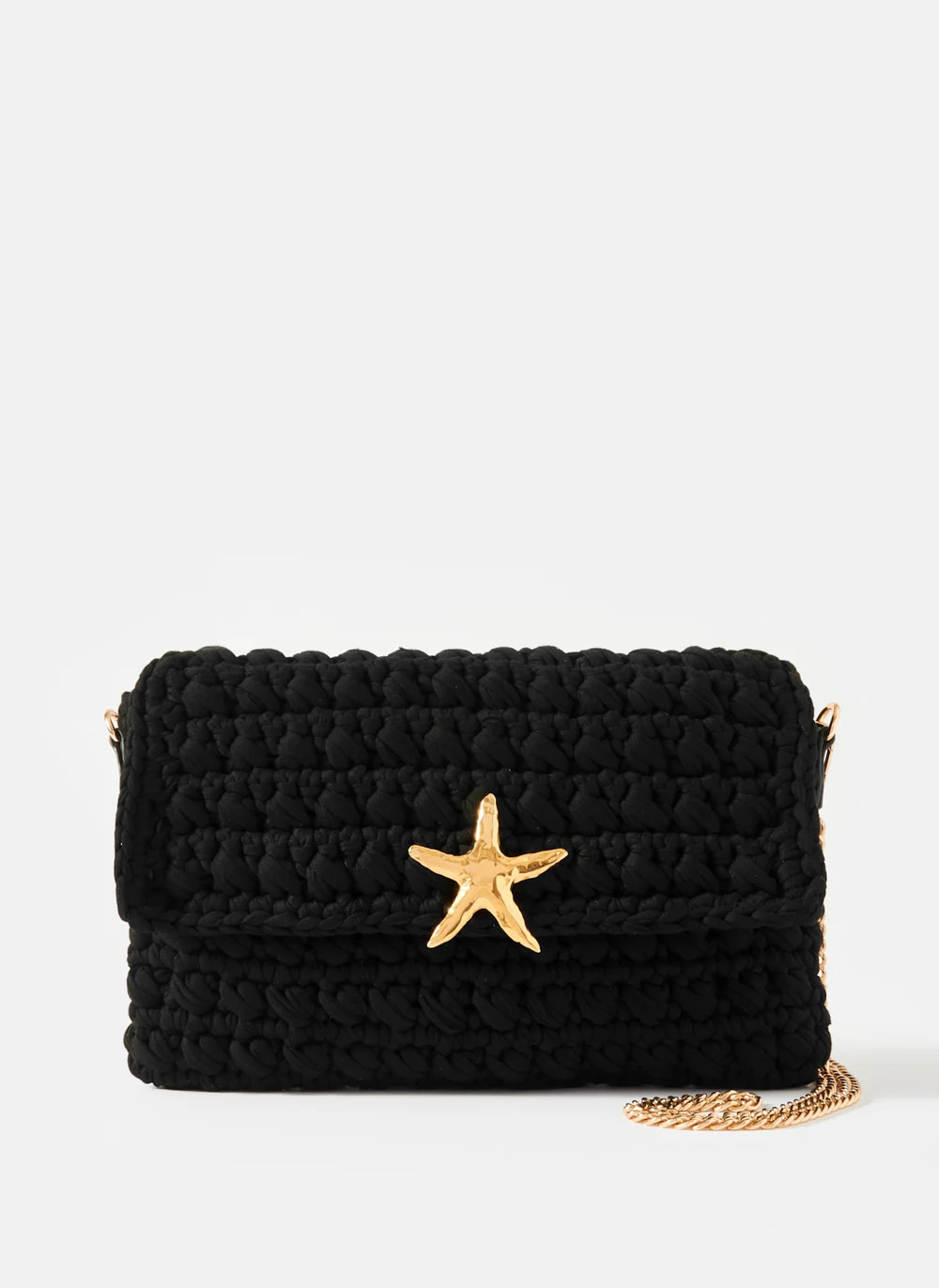 Black Woven Starfish Bag | Mint Velvet