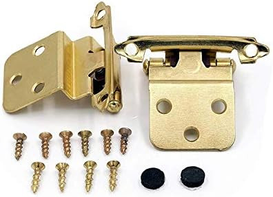 goldenwarm 3/8" Inset Cabinet Hinges Self Closing Door Hinges -SCH38BB Hinges for Kitchen Cabinet... | Amazon (US)