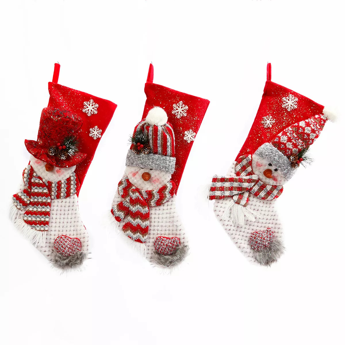 Gerson Plush Holiday Snowman Stocking 3-piece Set | Kohl's