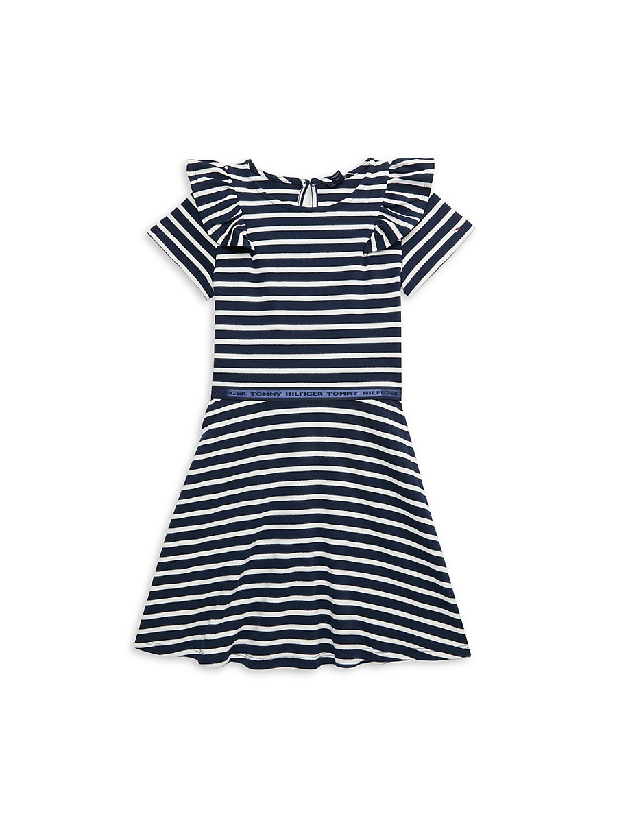 Tommy Hilfiger Girl's Striped Dress - Navy Blaze - Size 12-14 | Saks Fifth Avenue OFF 5TH