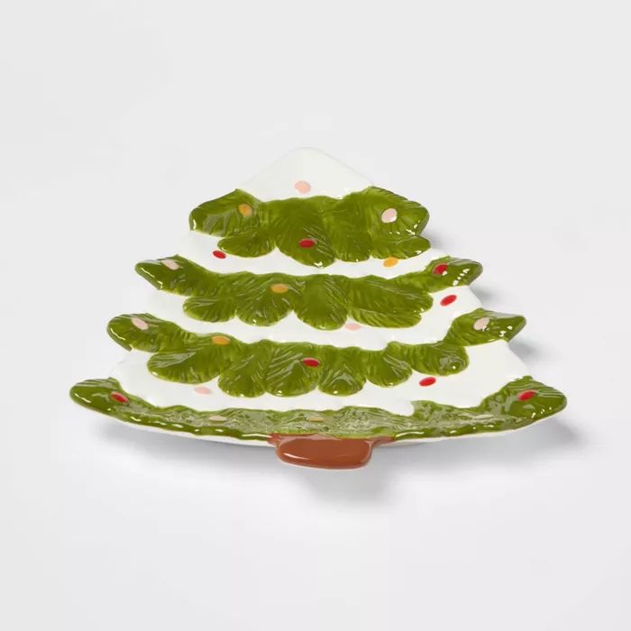 16" x 12" Earthenware Tree Serving Platter - Threshold™ | Target