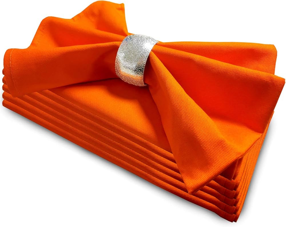 Fall Cloth Napkins Set of 6, 100% Cotton Orange Cloth Napkins Washable Reusable, Auntum Napkins P... | Amazon (CA)