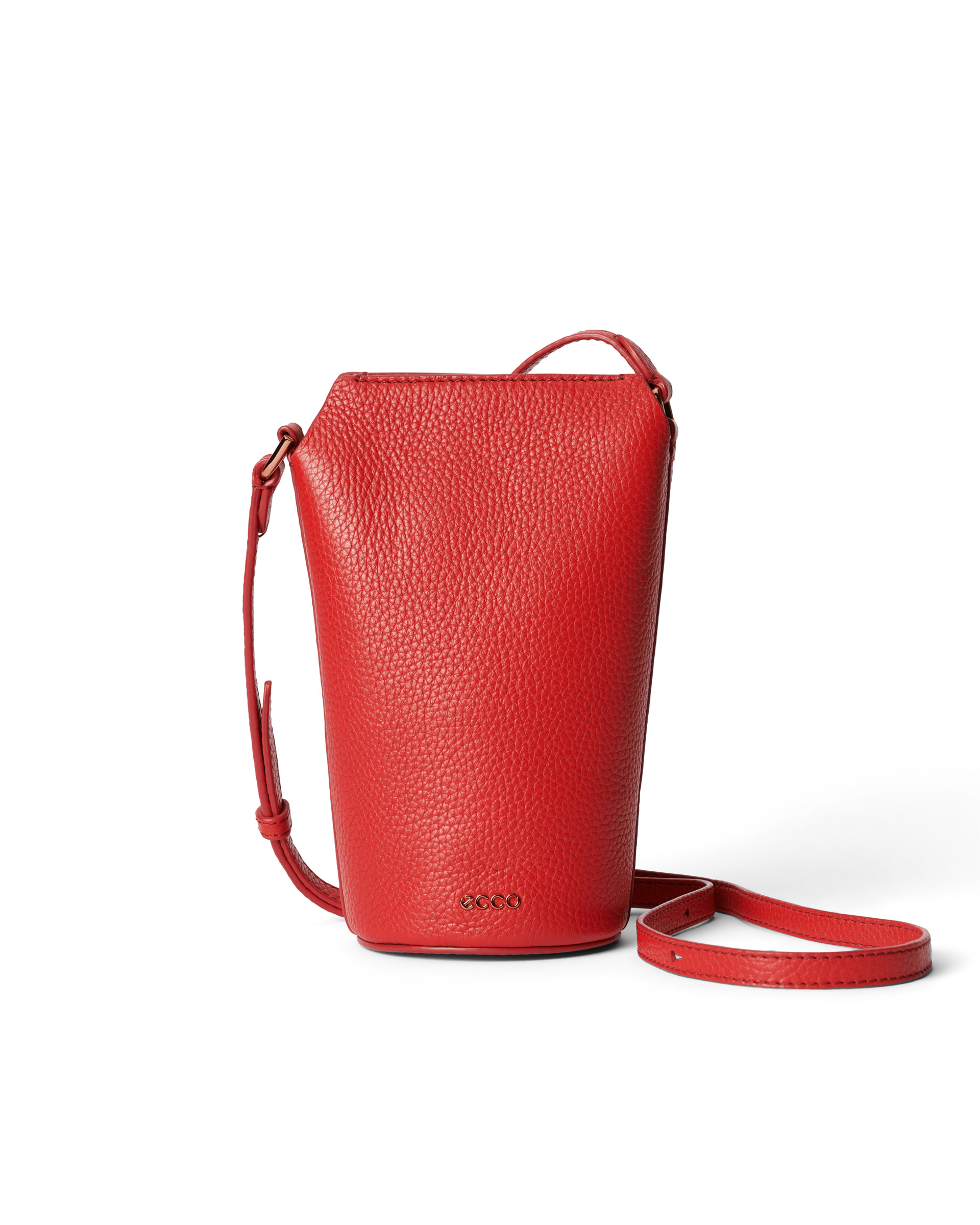 ECCO® Pot Pebbled Leather Crossbody Bag | Red | ECCO (US)