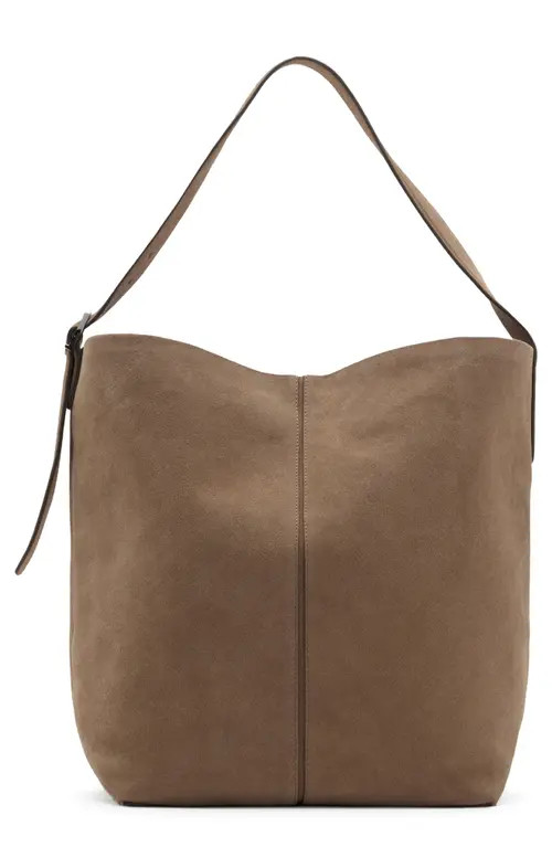 MANGO Suede Tote Bag in Sand at Nordstrom | Nordstrom