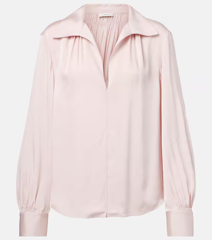 Vince Silk-blend blouse | Mytheresa (US/CA)