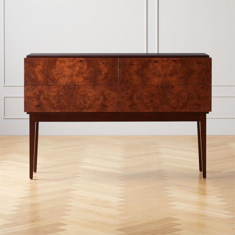 Piper Burled Walnut Dresser | CB2 | CB2