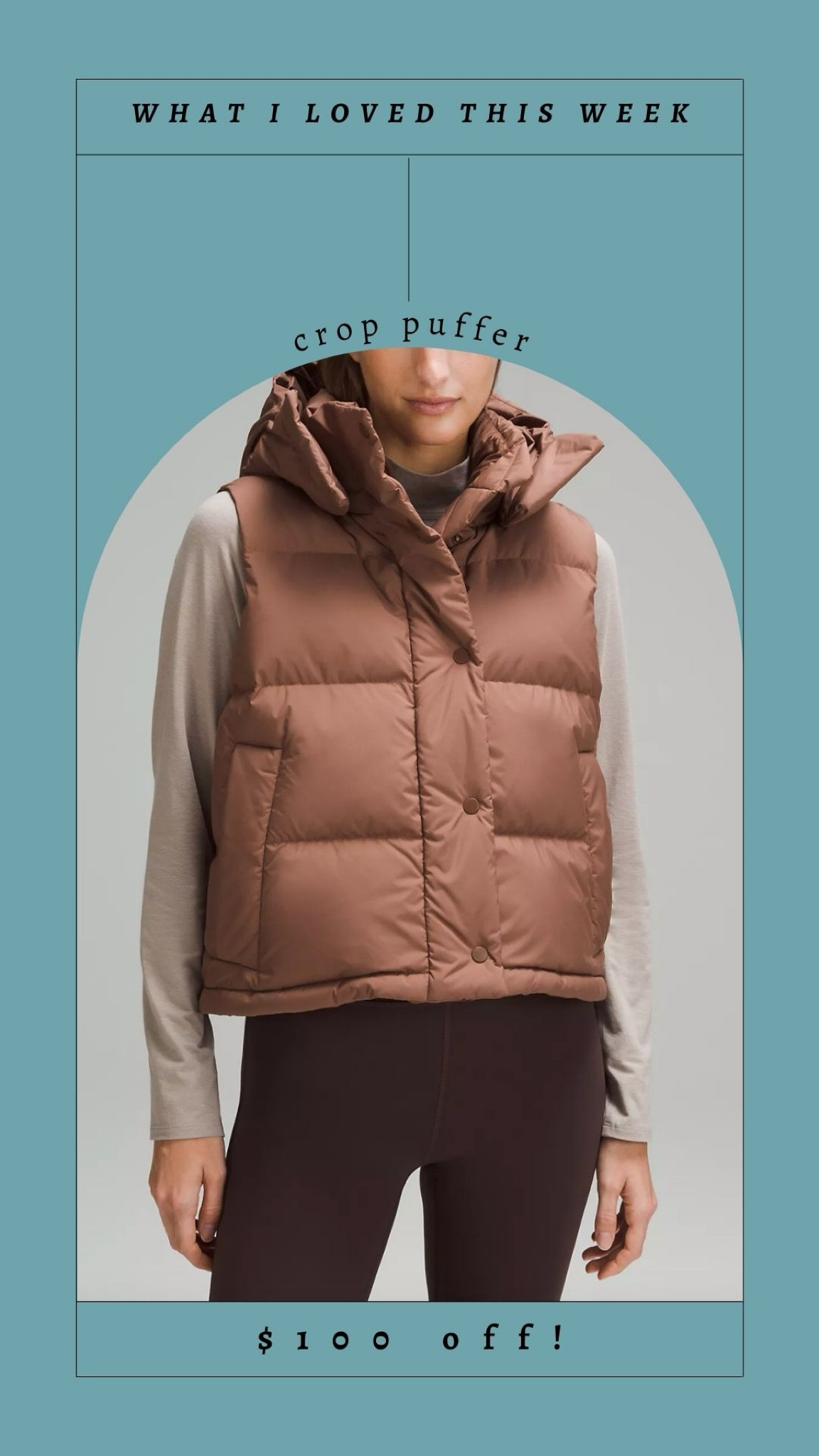 Puffer on sale and stocked - I size up to a 6

#LTKstyletip #LTKfindsunder100 #LTKfitness