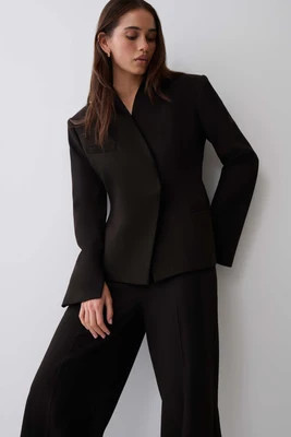 Katherine Suiting Structured Blazer / Black | MESHKI | XXS | MESHKI US