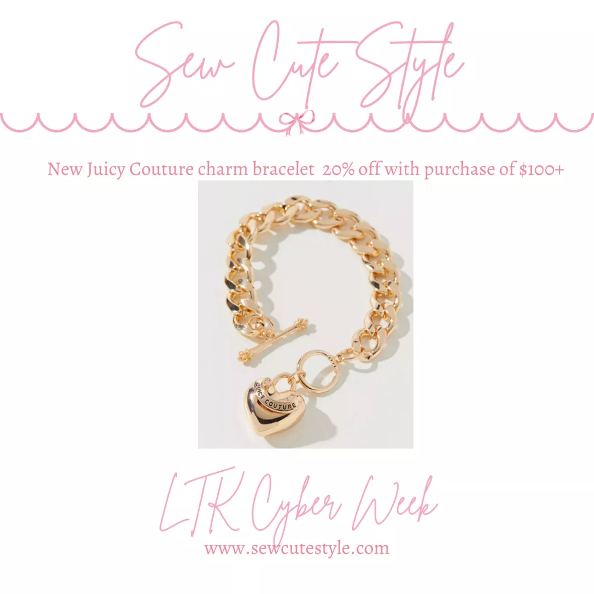 Juicy Couture UO Exclusive Toggle Bracelet