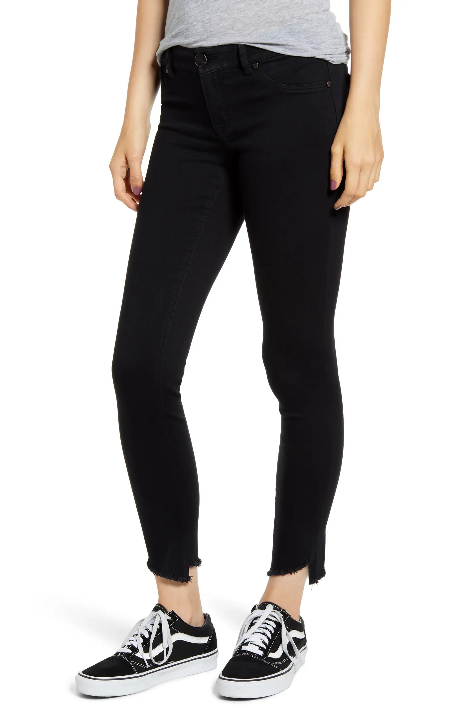 Asymmetrical Hem Skinny Jeans | Nordstrom
