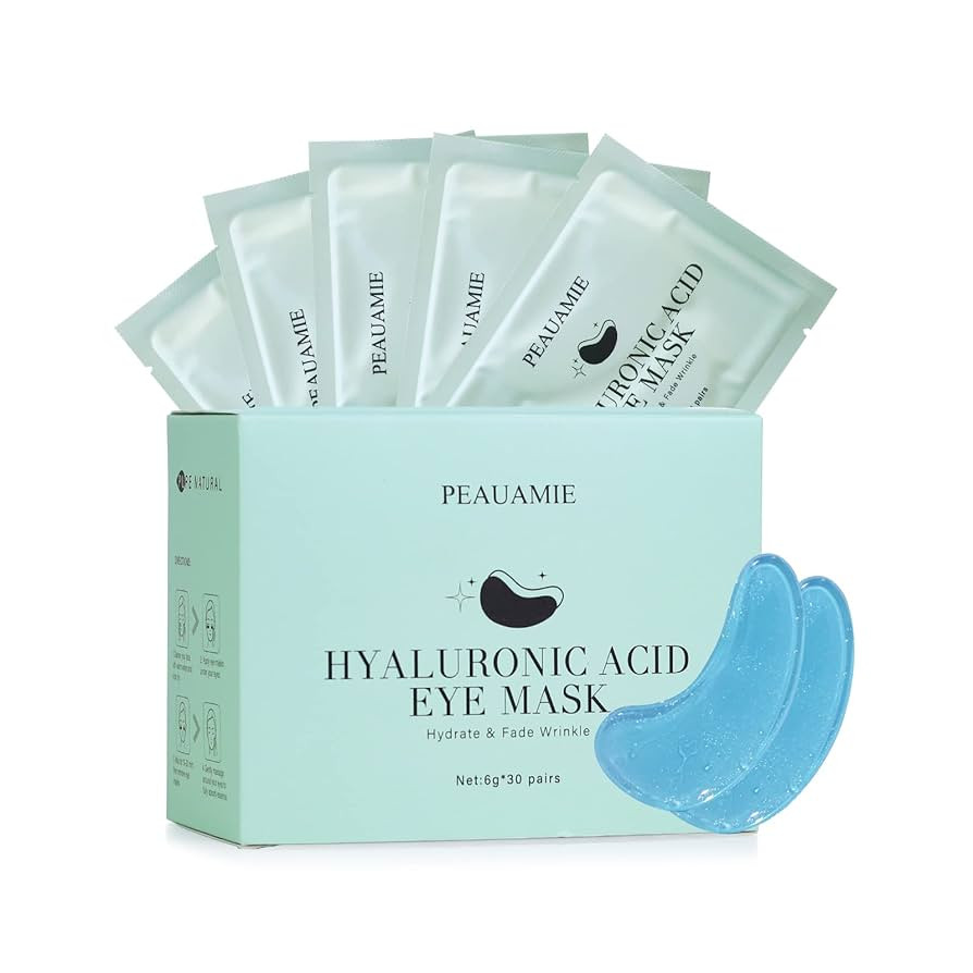 Under Eye Patchs Hyaluronic Acid Eye Mask for Dark Circles and Puffiness Wrinkle Eye Bags 30 Pair... | Amazon (US)