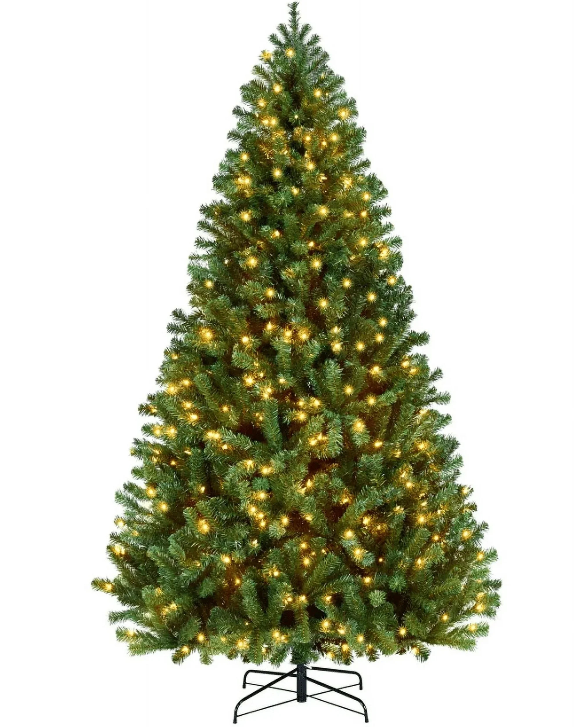 Vebreda 6ft Pre-Lit PVC Hinged Artificial Christmas Tree 250 LED Lights Green | Walmart (US)