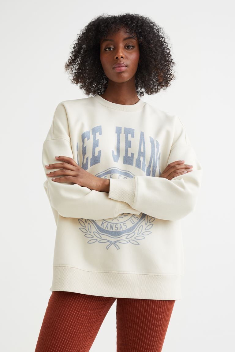 Oversize-sweatshirt | H&M (DE, AT, CH, DK, NL, NO, FI)