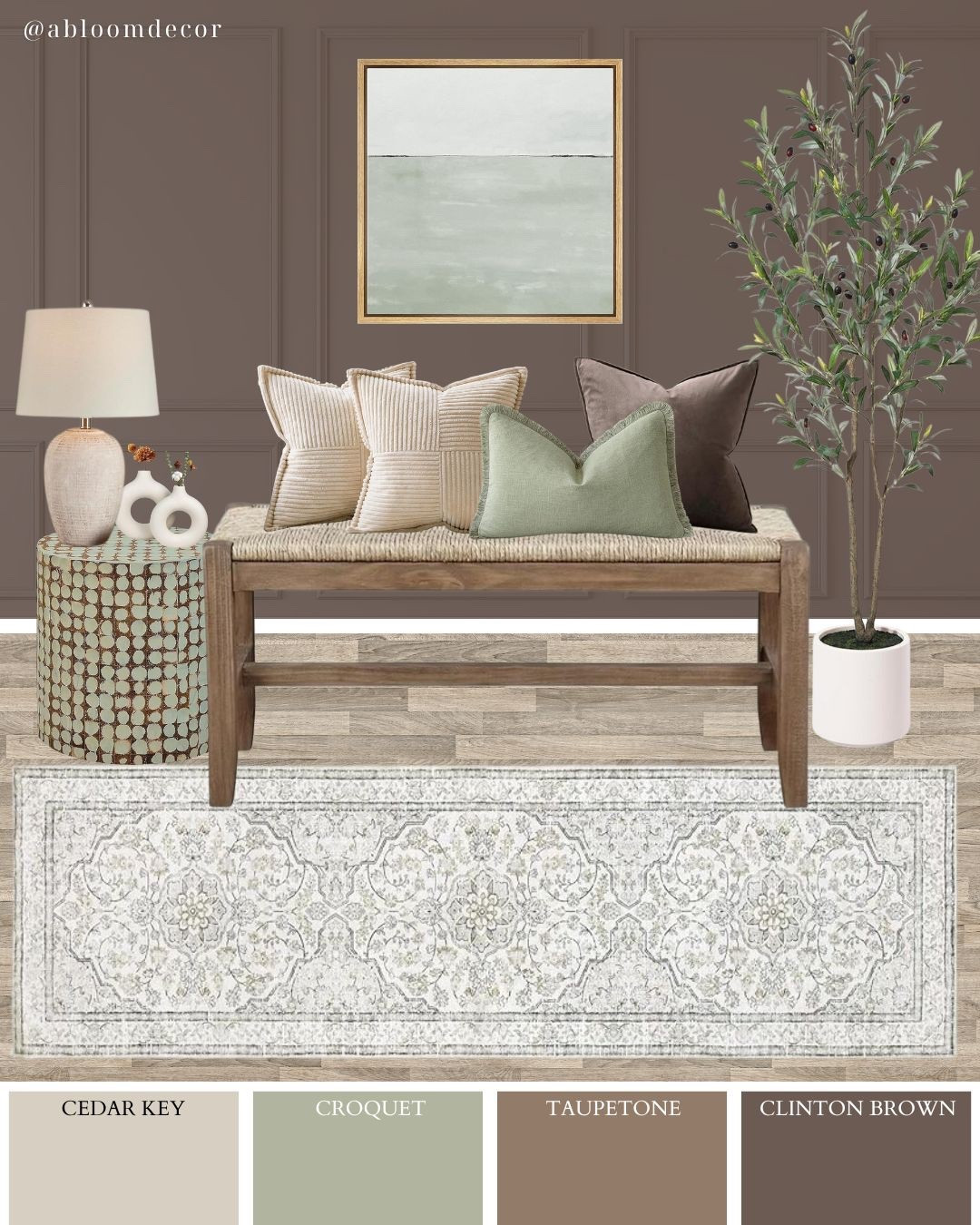 Moody Taupe and Sage Rustic Entryway Mood Board

#LTKHome