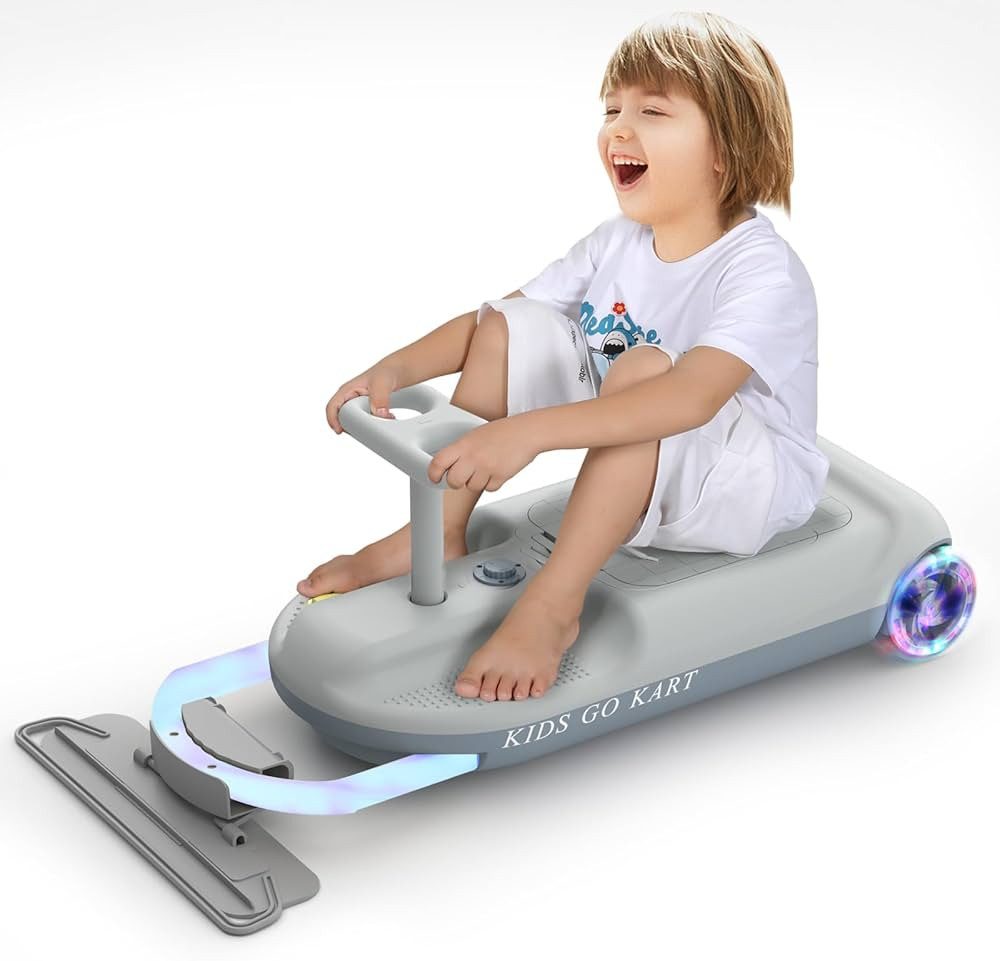 Electric Go Kart Wiggle Car, Kids Clean Car, 12V Rechargeable Ride-On Car, w/Adjustable Speed Kid... | Amazon (US)