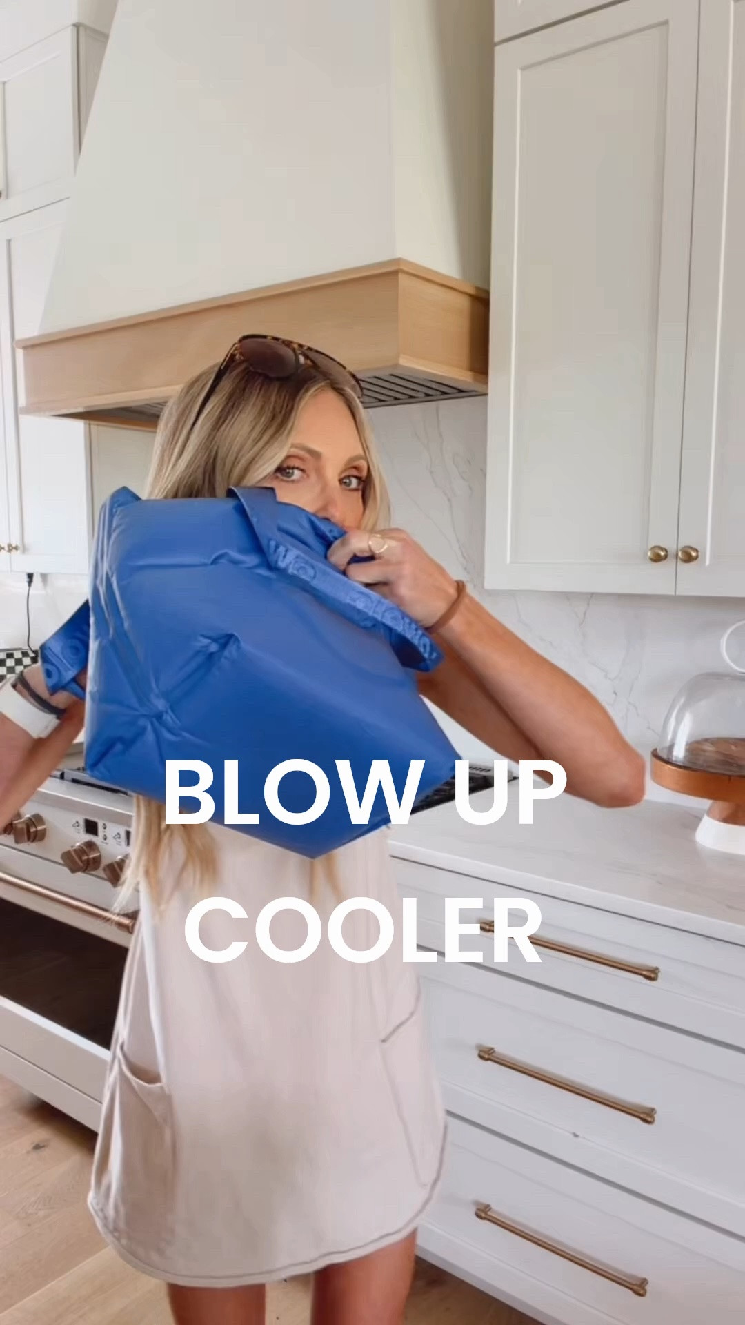#Ad Add ‘blow up the cooler’ to the list of things I never expected to do as a mom of seven but this one packs flat in a suitcase. 

#TargetPartner #OwalaPartner @Owala @Target #target