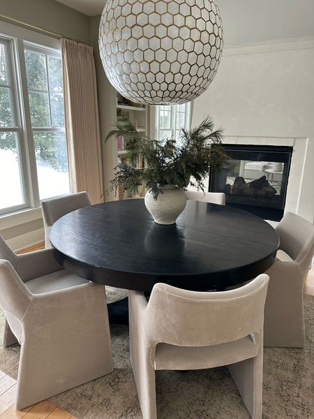 The dining room is starting to take shape! These velvet dining chairs add so much to this space. We have the 30” dining light!

#LTKSeasonal #LTKstyletip #LTKhome